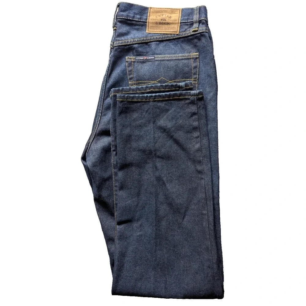 Cutter & Buck Mens Big & Tall 5 Pocket Jean Denim MCB06212DDE 36x34 NWT